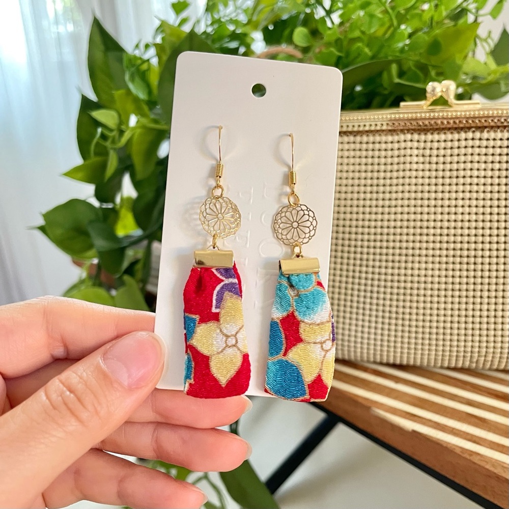 Kimono earrings Handmade